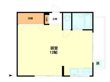 吉祥寺パークサイドマンション(ワンルーム/1階)の間取り写真