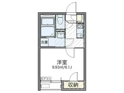 レオネクストカーサレフィナード(1K/1階)の間取り写真