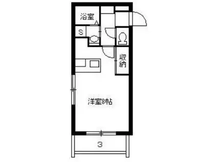 MZ鴨池II(ワンルーム/3階)の間取り写真
