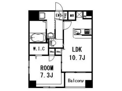 パスクラッセ本郷春木町(1LDK/3階)の間取り写真