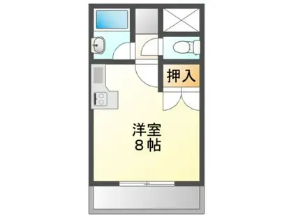 ビスタ千里丘V(ワンルーム/3階)の間取り写真