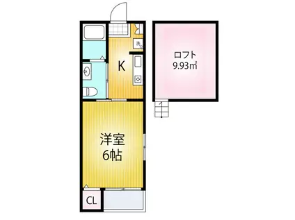 PRECIOUS ARENA(1K/1階)の間取り写真