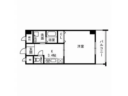 オリエンタル橿原(1K/5階)の間取り写真