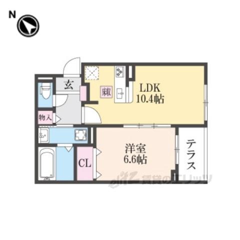 サンロイヤルⅠ(1LDK/1階)の間取り写真