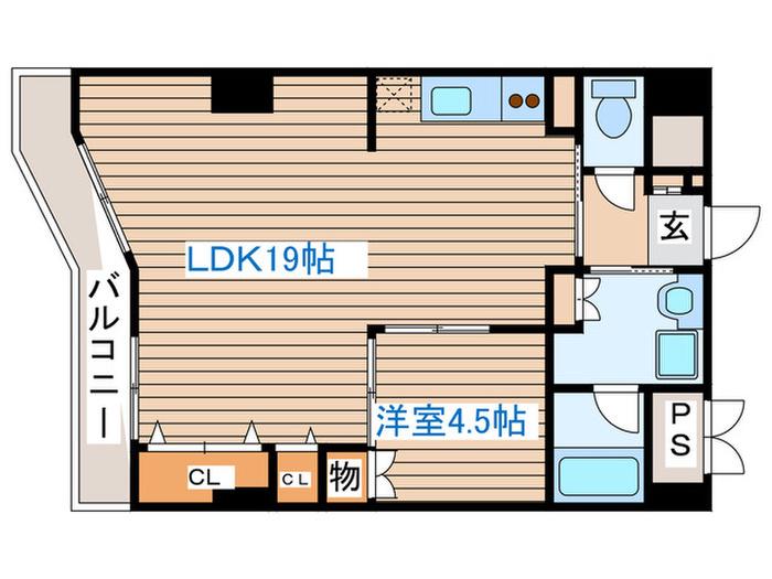 チサンマンション青葉通(1LDK/10階)の間取り写真