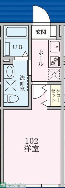 SOLA YURIGAOKA(1K/2階)の間取り写真
