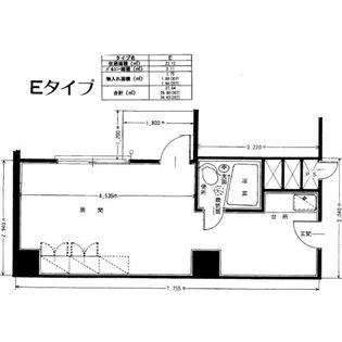 ホワイトシャトー熱田(ワンルーム/2階)の間取り写真