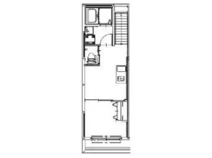 ソルナクレイシア氷川台(1DK/2階)の間取り写真