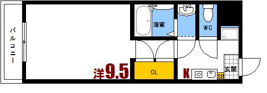 ＪＲ山陽本線 海田市駅 徒歩15分 4階建 築26年(1K/1階)の間取り写真