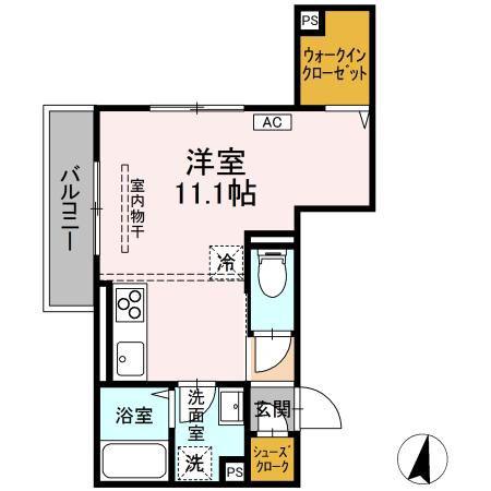 ロイヤルステージ春日町(ワンルーム/2階)の間取り写真