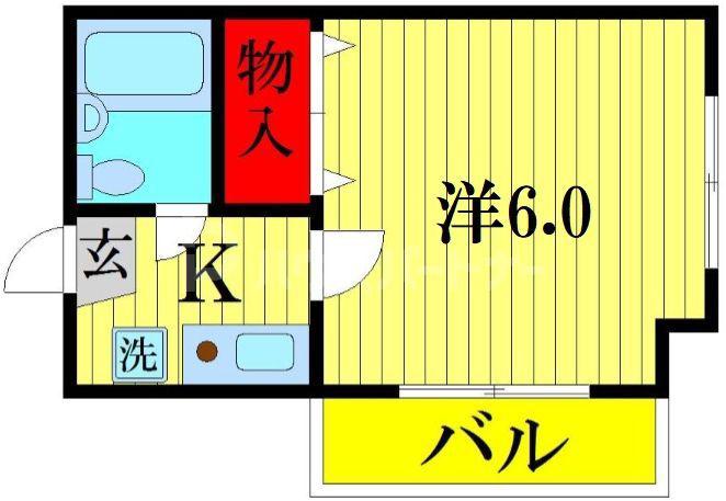 アビタシオン金町(1K/3階)の間取り写真