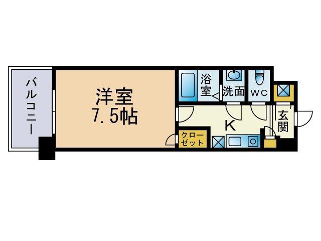 CASA DI TAISHOKAN IL MARE(1K/6階)の間取り写真