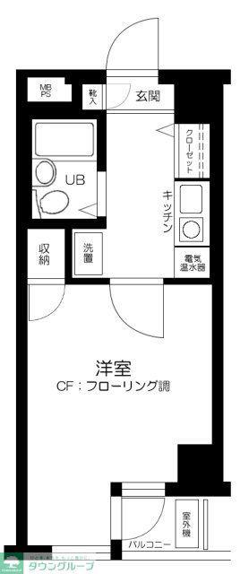 日神パレス東十条(1K/4階)の間取り写真