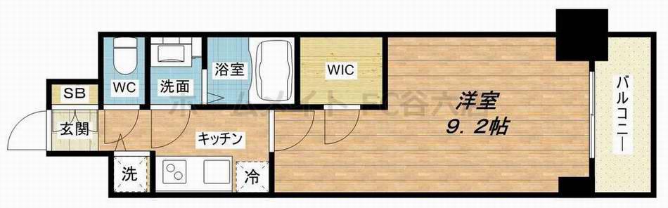 プレサンス江戸堀(1K/7階)の間取り写真