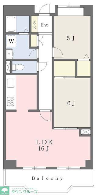 レジデンス上鷺(2LDK/7階)の間取り写真