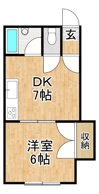 グランディール19(1DK/5階)の間取り写真