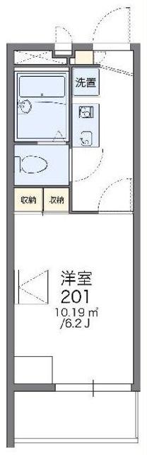 レオパレス上北台(1K/2階)の間取り写真