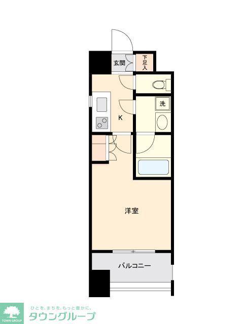 ドゥーエ茗荷谷(1K/5階)の間取り写真