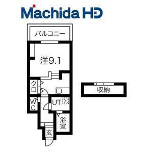 あんしん小畑町(1K/1階)の間取り写真