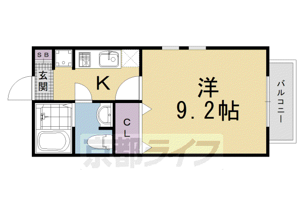 SEDIA・千尋(1K/2階)の間取り写真