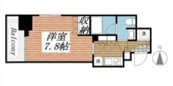 プレスタイル住吉(1K/10階)の間取り写真