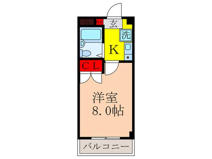 ソフィア21(ワンルーム/3階)の間取り写真