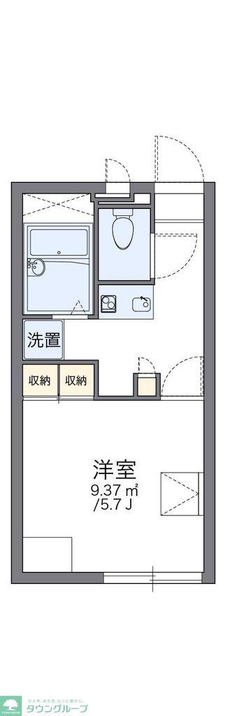 レオパレスグランマ(1K/2階)の間取り写真
