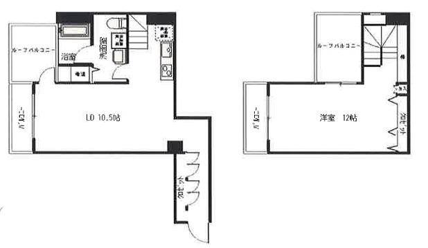クレグラン南船場(1LDK/9階)の間取り写真