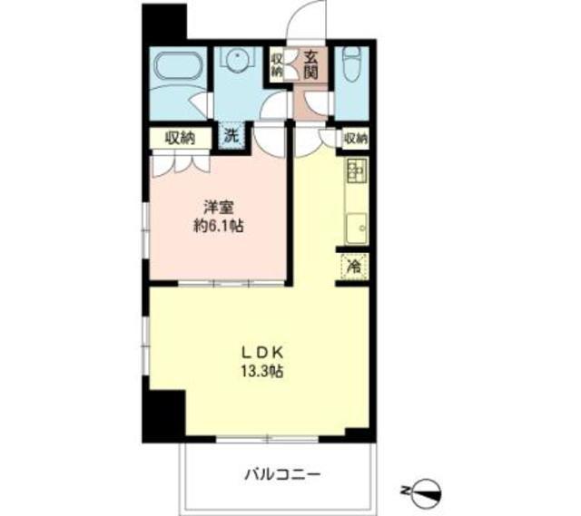 MFPRコート木場公園(1LDK/3階)の間取り写真