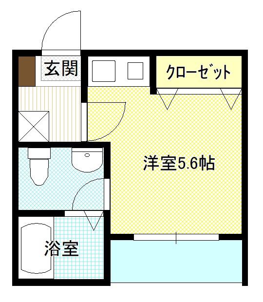 SABUハウス(ワンルーム/1階)の間取り写真