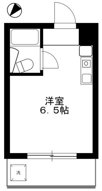 シティコーポ東山(ワンルーム/2階)の間取り写真