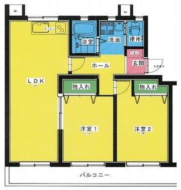 コーポラス SEKO(2LDK/1階)の間取り写真