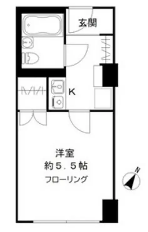 六本木ユニハウス 3階階 間取り