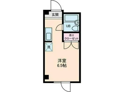 石神井台高野マンション(ワンルーム/3階)の間取り写真