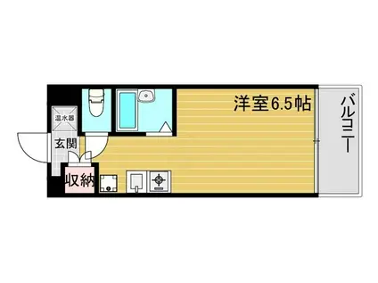 プリモローザM(ワンルーム/3階)の間取り写真