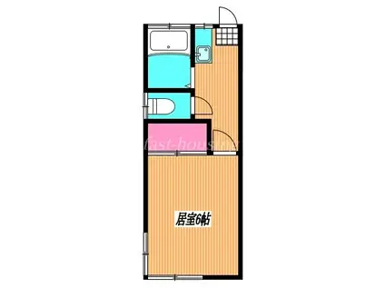 寿荘(1K/2階)の間取り写真