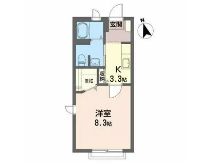 シャーメゾンムジーク(1K/1階)の間取り写真
