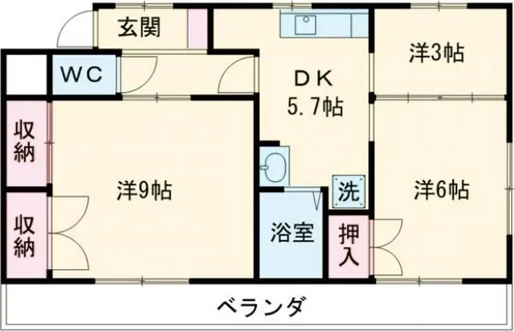 大野マンション 4階階 間取り