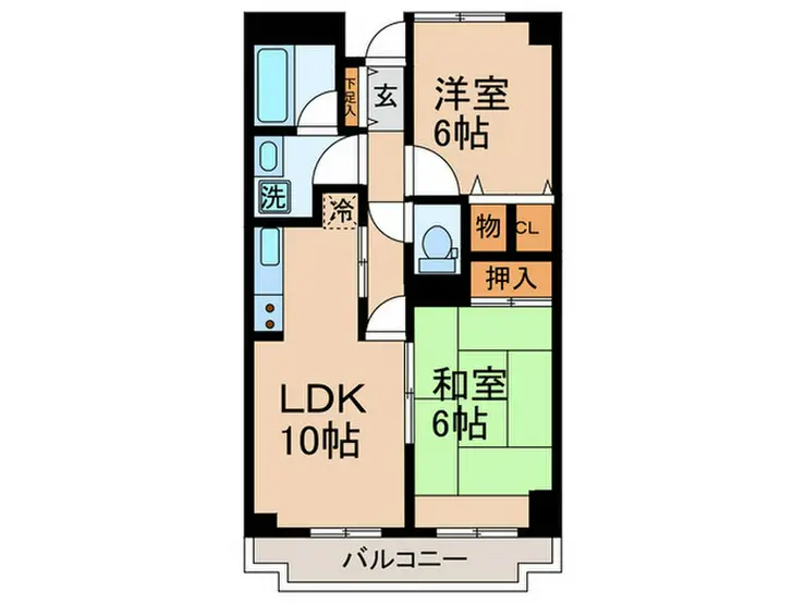 リバーパーク四つ木 1階階 間取り