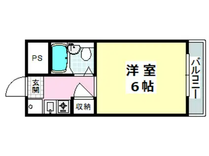 サンマンション茨木(1K/3階)の間取り写真