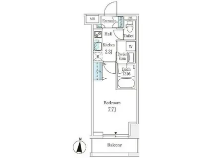 ラティエラ練馬(1K/9階)の間取り写真