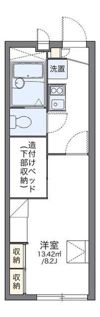 レオパレスソレイユ(1K/1階)の間取り写真