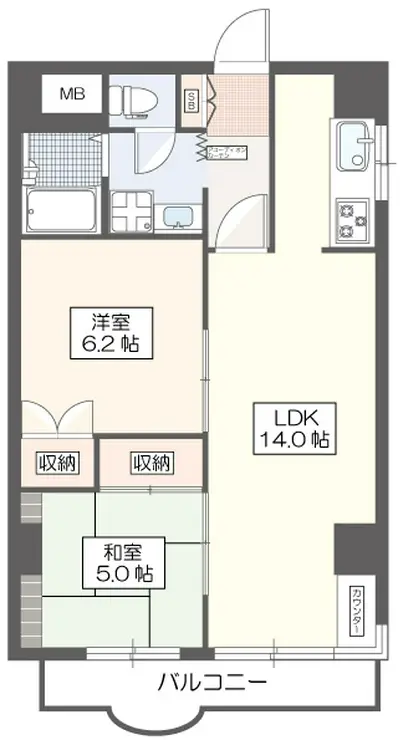 ヴィザージュ三鷹 4階階 間取り