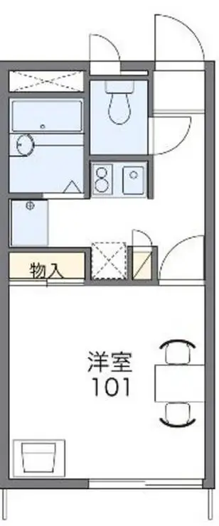 レオパレススティジミハル 1階階 間取り