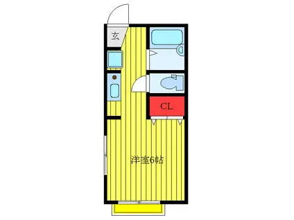 MA・MAISON(ワンルーム/1階)の間取り写真