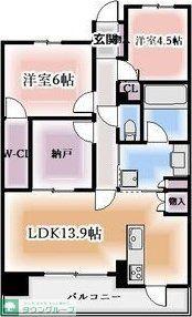 レ・ジェイド金山グランデ(2SLDK/14階)の間取り写真