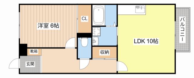 CASA FORESTA(1LDK/1階)の間取り写真