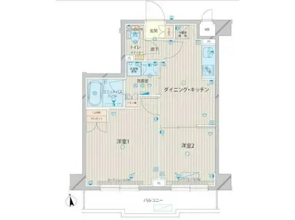ルーブル上板橋(2DK/2階)の間取り写真