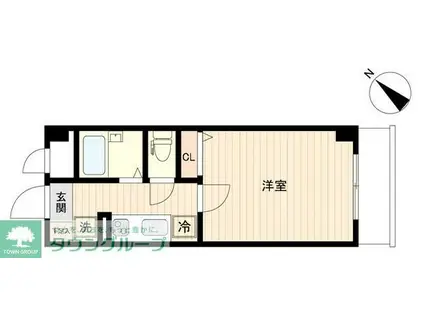 ザ・レジデンス行徳III(1K/5階)の間取り写真