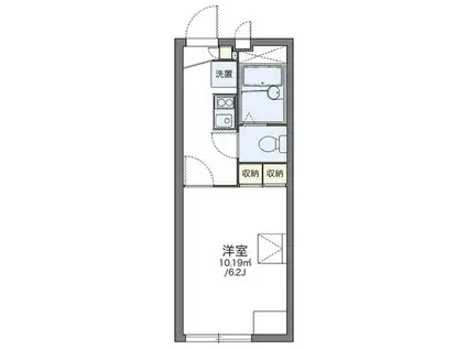 レオパレスきらり(1K/2階)の間取り写真